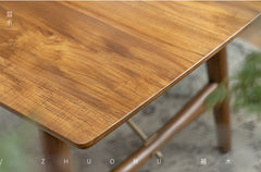 asa dining table, solid teak table, wabi sabi furniture, japanese minimalist dining table, handcrafted wood table, scandinavian furniture, piexlculpt studio, modern teak table, zen interior furniture, long wood dining table