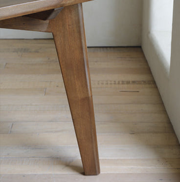 tomo dining table, solid wood dining table, japanese minimalist table, wabi sabi furniture, handcrafted wood table, zen furniture, piexlculpt studio, long oak table, rustic wooden dining table, modern japanese design