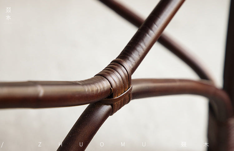 rattan dining chair, rattan armchair, black rattan chair, handwoven rattan furniture, bamboo dining chair, natural rattan seating, handcrafted rattan chair, southeast asian rattan furniture, minimalist dining chair