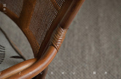 rattan swivel chair, rattan lounge chair, rotating rattan chair, handcrafted chair, natural rattan furniture, handwoven lounge seat, bohemian home decor