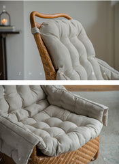 rattan lounge chair, rattan armchair, handwoven rattan furniture, natural rattan chair, relaxing chair, bohemian interior design, handcrafted rattan seating