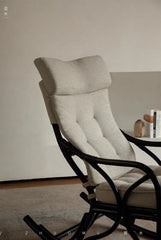 rattan rocking chair, rattan recliner, handwoven rattan furniture, natural rattan chair, bohemian interior, artisan rocking chair, lounge rattan seat, handcrafted rattan rocker