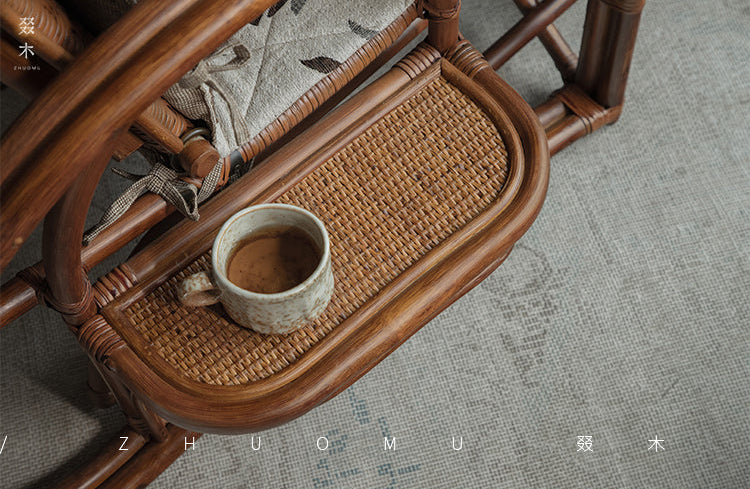 rattan recliner, rattan lounge chair, handwoven rattan furniture, vintage rattan chair, bamboo recliner, natural rattan seat, handcrafted rattan lounger, boho rattan furniture, southeast asian furniture