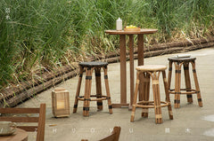 rattan bar stool, rattan high chair, handwoven rattan furniture, natural rattan bar stool, café furniture, handcrafted bar chair, bohemian interior design, artisan rattan stool