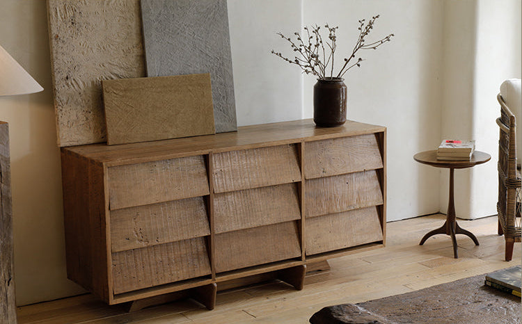 solid wood cabinet, reclaimed wood sideboard, vintage wood furniture, handmade wood storage, rustic sideboard, wabi-sabi furniture, reclaimed timber furniture, artisan wood cabinet, boho wood decor
