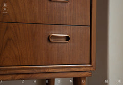 teak dresser, seven drawer chest, mid century furniture, solid teak cabinet, teak chest of drawers, danish modern storage, teak tall dresser, handcrafted wood furniture, piexl sculpt studio