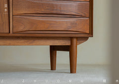 mid century tall cabinet, teak storage cabinet, danish modern furniture, solid teak credenza, handcrafted wood furniture, mcm storage unit, vertical teak cabinet, minimalist wood cabinet, solid wood furniture