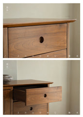 teak sideboard, sliding door buffet, solid wood cabinet, handcrafted teak furniture, minimalist dining storage, artisan wood furniture, wabi-sabi furniture, modern teak buffet, handmade solid wood sideboard