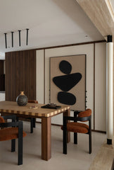 marais dining chair, boucle dining chair, french vintage furniture, mid century dining chair, solid wood chair, upholstered chair, wabi sabi furniture, piexlculpt studio, cozy minimalist furniture, modern farmhouse chair