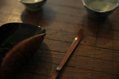 Bamboo Root Lacquer Tea Scoop