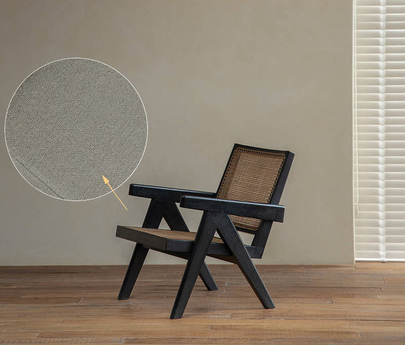 Chandigarh chair, rattan wood furniture, modernist wooden furniture, handwoven armchair, solid wood dining chair, minimalist home decor, mid-century design