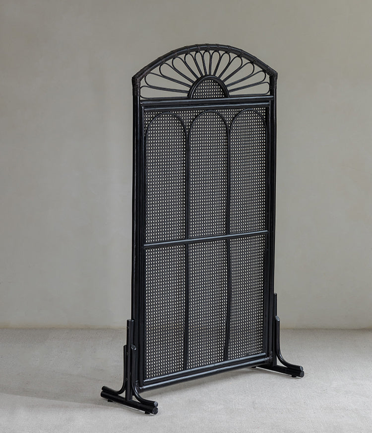 rattan screen, rattan room divider, handwoven privacy screen, vintage rattan furniture, folding rattan partition, natural rattan decor, handcrafted room divider, boho rattan screen, japanese wabi-sabi decor