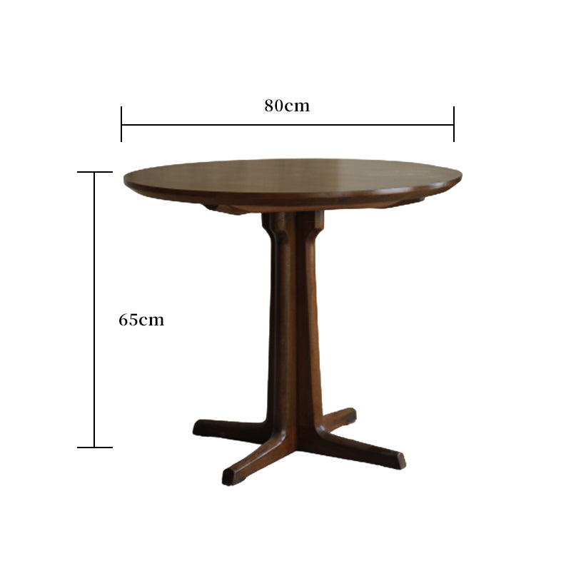 rin dining table, round wood table, japanese minimalist furniture, wabi sabi solid wood table, handcrafted round table, zen furniture, piexlculpt studio, natural walnut table, modern japanese decor, minimalist dining table