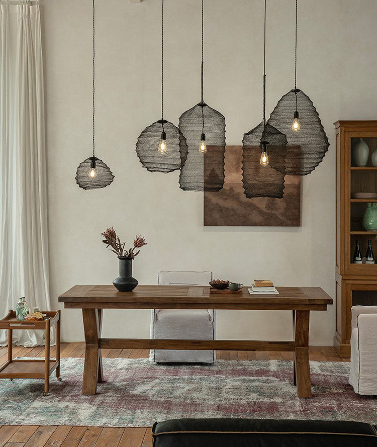 kaze dining table, solid teak table, large wood table, wabi sabi furniture, handcrafted wooden dining table, japanese minimalist table, piexlculpt studio, long teak table, zen furniture, natural wood conference table