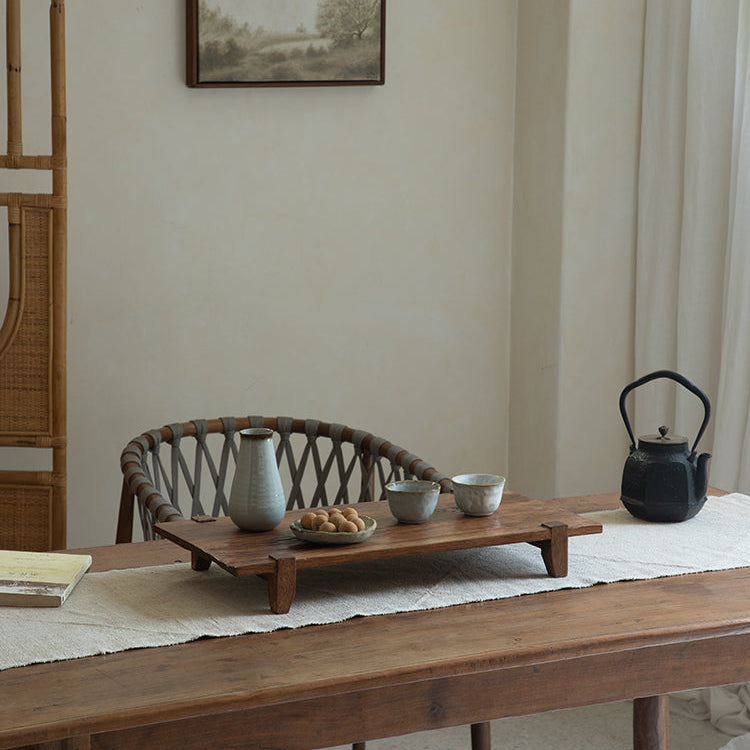 wabi tea tray, solid wood tea board, gongfu tea tray, japanese wabi sabi decor, piexlculpt studio, minimalist wood tray, zen tea table accessory, rustic wood serving board, handcrafted tea ceremony set, wooden tea display