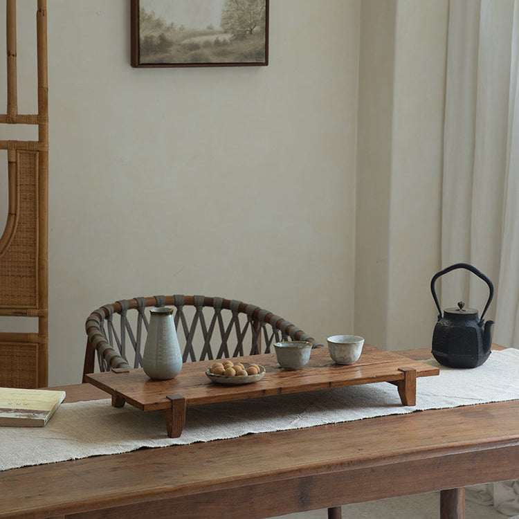 wabi tea tray, solid wood tea board, gongfu tea tray, japanese wabi sabi decor, piexlculpt studio, minimalist wood tray, zen tea table accessory, rustic wood serving board, handcrafted tea ceremony set, wooden tea display
