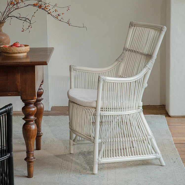 rattan lounge chair, rattan armchair, natural rattan chair, handwoven rattan furniture, tropical lounge chair, wabi-sabi furniture, bohemian furniture, relaxation chair, artisan rattan