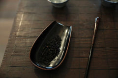 Bamboo Root Lacquer Tea Scoop