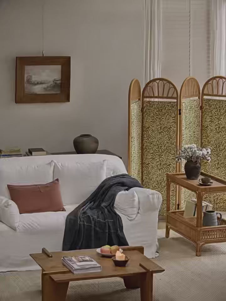 rattan console table, rattan side table, double tier rattan shelf, handwoven rattan furniture, natural rattan table, bohemian console, wabi-sabi decor, handmade rattan console, bamboo rattan furniture,