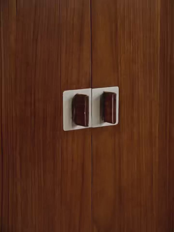 tambour sideboard, teak media console, mid century teak cabinet, teak sideboard, roll door cabinet, danish modern furniture, handcrafted wood furniture, teak buffet cabinet, piexl sculpt studio